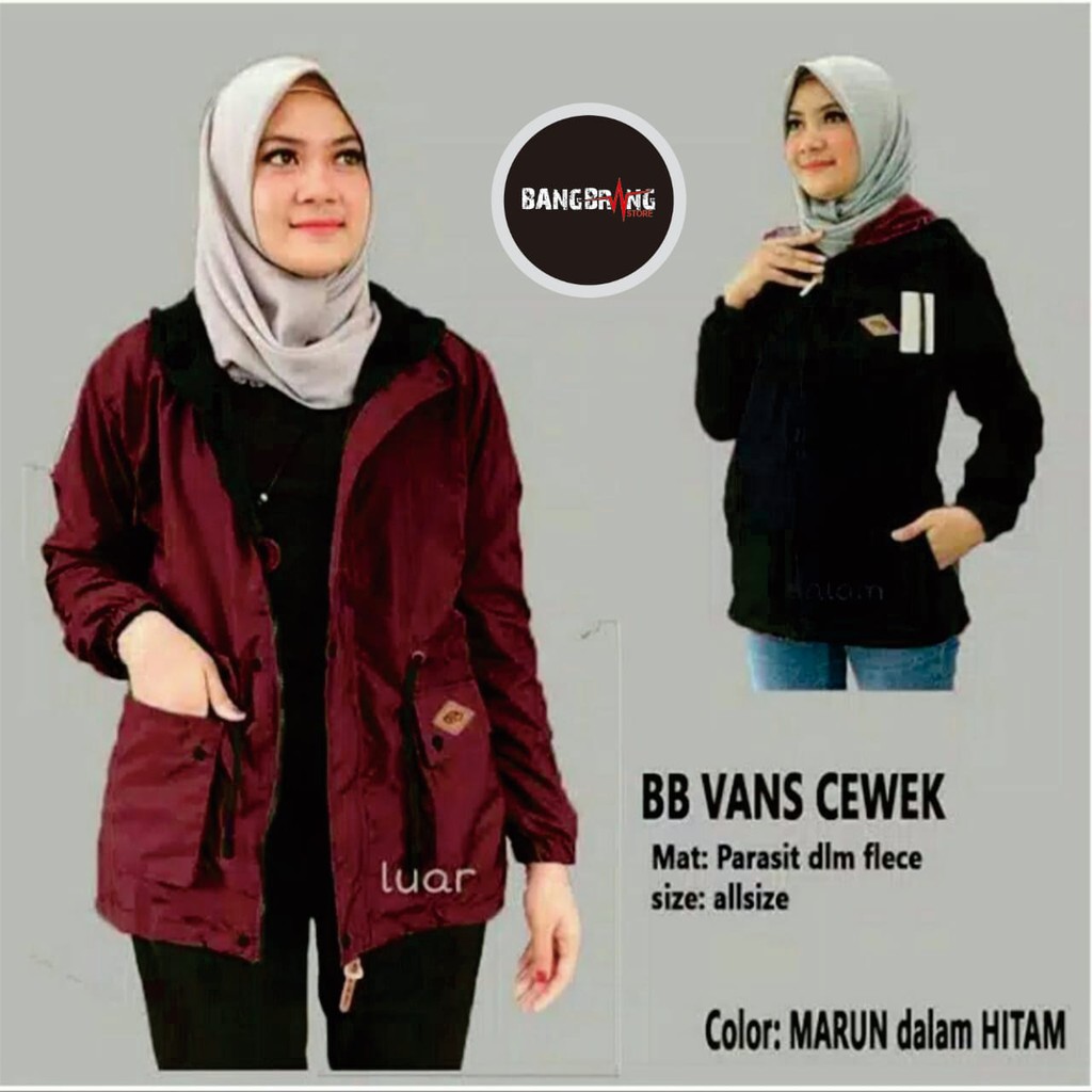 JAKET PARKA WANITA BOLAK BALIK JAKET WANITA PARKA BB MURAH JAKET PARKA CEWEK JAKET PARASUT WANITA-3