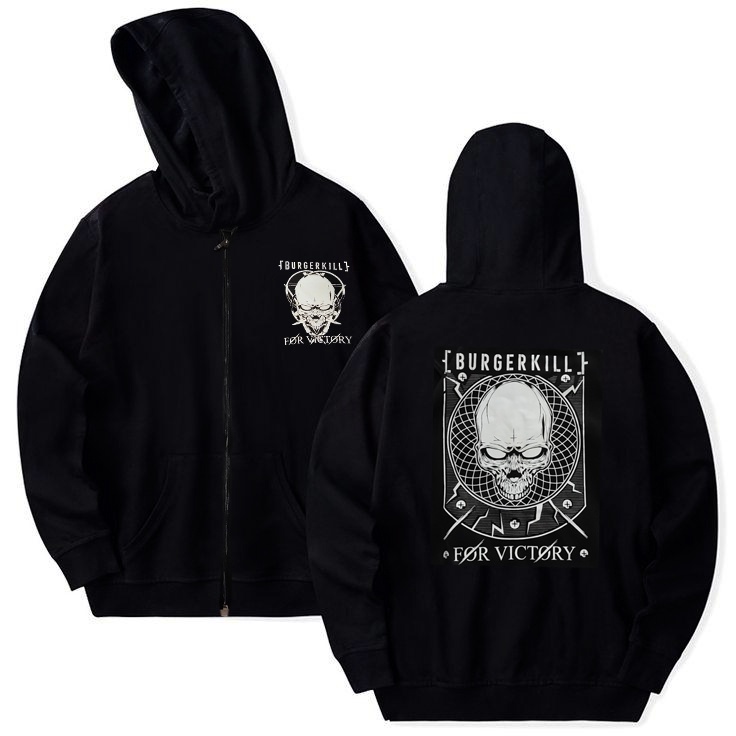 Sweater Hoodie Pria Burgerkill Metalic For Victory Esthetic Unisex Original / Hoodie Pria Distro Tebal Murah / Jaket Sunmori Pria