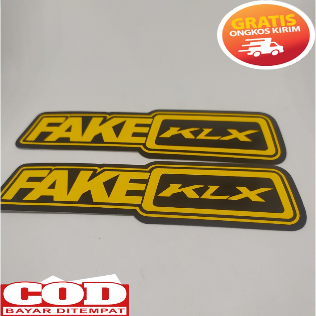 stiker kawasaki klx / sticker motor klx / stiker fake klx / stiker motor kawasaki klx / emblem klx
