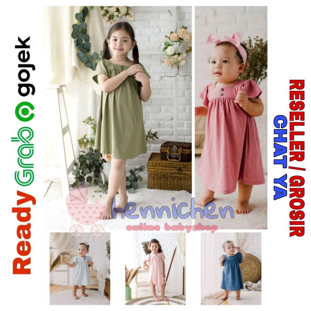 KOTTONVILLE DRESS ANAK PEREMPUAN Takoyakids Yura Dress 1-8 tahun