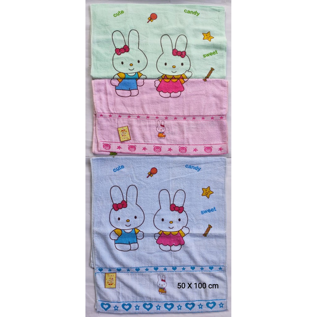 Twin Gold - 1 Pcs Handuk bayi, Perlengkapan mandi bayi 50 X 100 CM ( 3 Warna )