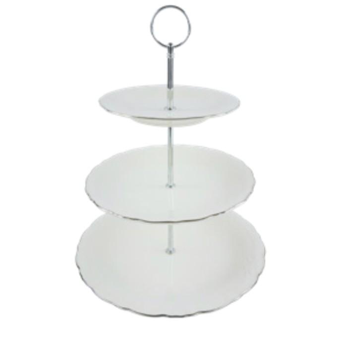 Imperial Princess 3 Tier Cake Stand tempat kue st saint james ceramic