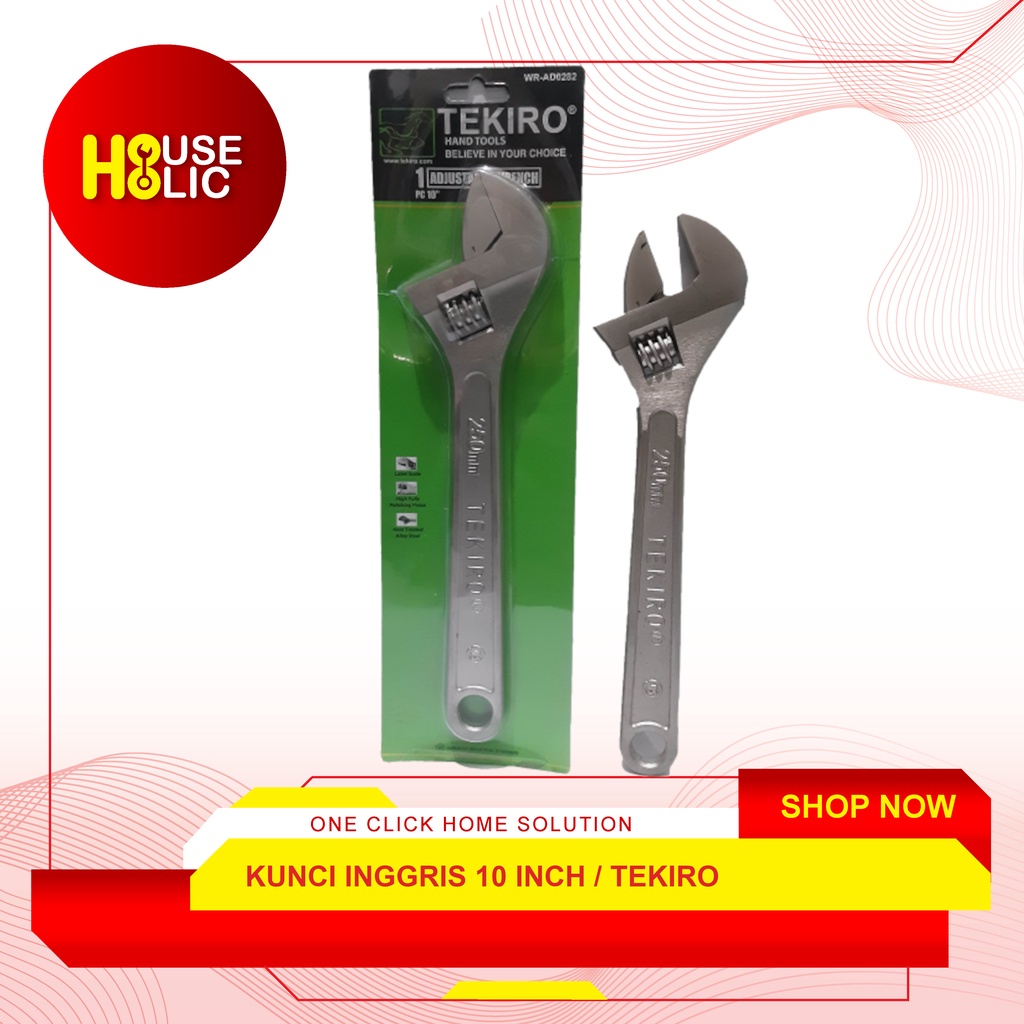 TEKIRO Kunci Inggris 10&quot; / Adjustable Wrench 10 Inch