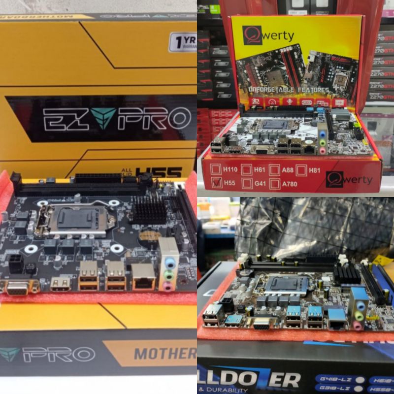 Mainboard H55 Soket LGA 1156 Baru Garansi 1thn