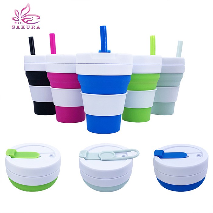 Foldable Cup / Gelas Lipat Multifungsi / Silicone Cup