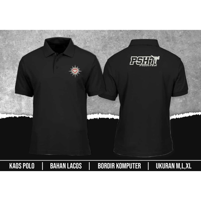 KAOS KERAH PSHT KAOS POLO PSHT KAOS BORDIR PSHT KOAS KERAH TERATE