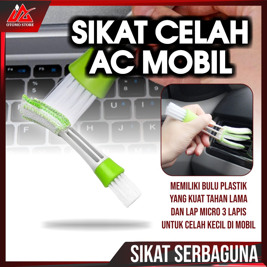 SIKAT AC MOBIL Pembersih Multifungsi Interior AC Jendela Keyboard Sebaguna Kuas Sekat Celah Dashboar