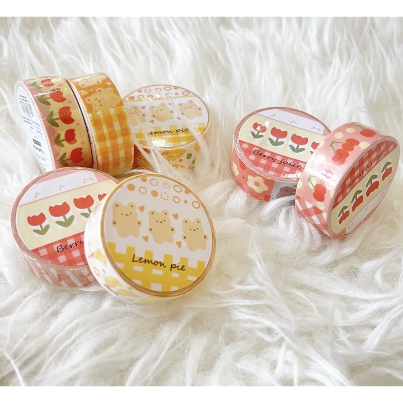 

Washimoshi Masking Washi Tape Cute Cartoon Japanese Design
