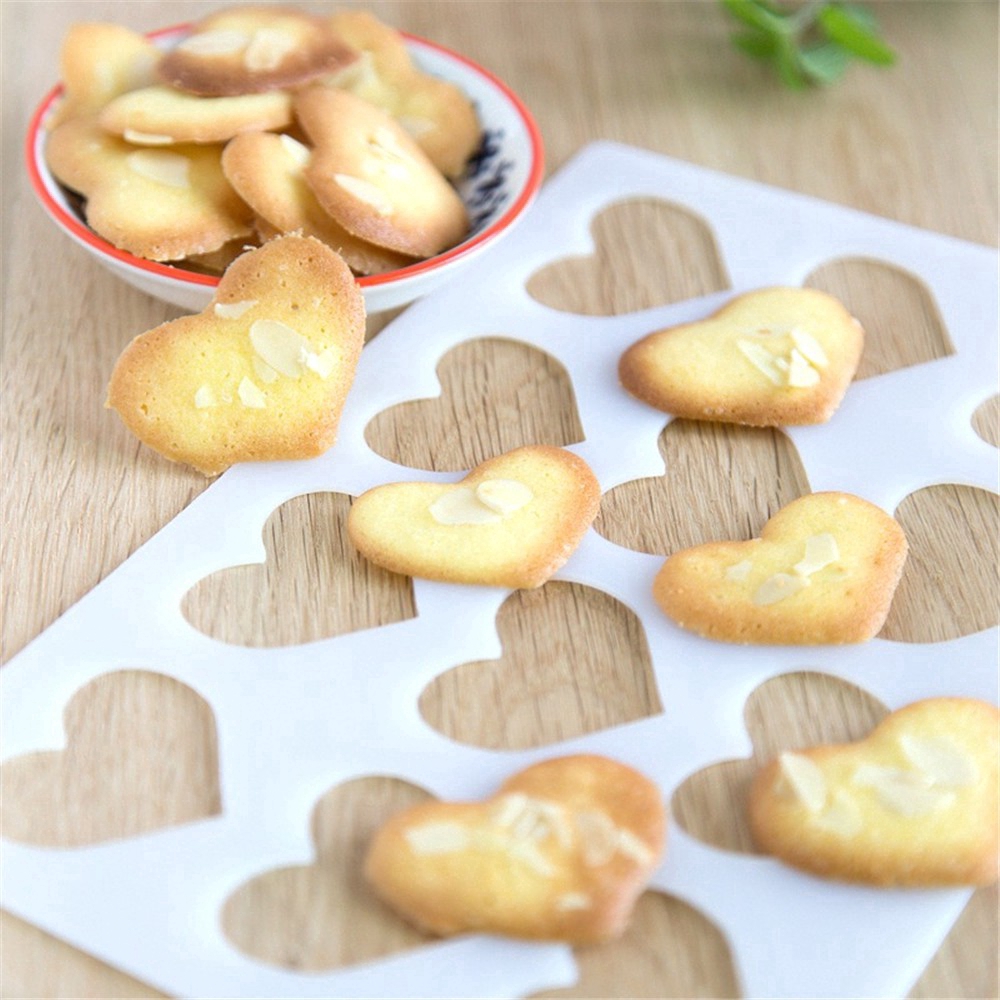 12 Cavity Thin Tile Crisp Pad Mold Candy Biscuit Mold DIY Accessories