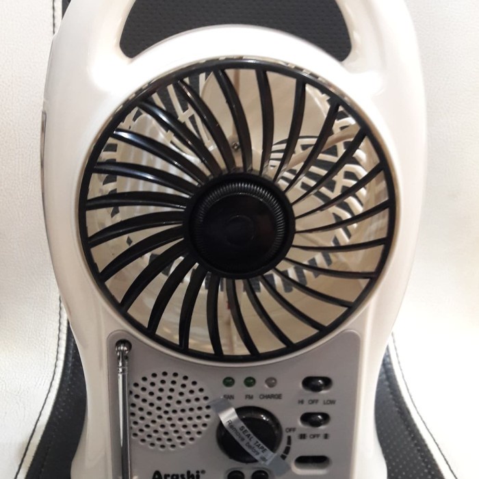 Kipas angin emergency plus Lampu plus Radio/Kipas Radio plus lampu cas