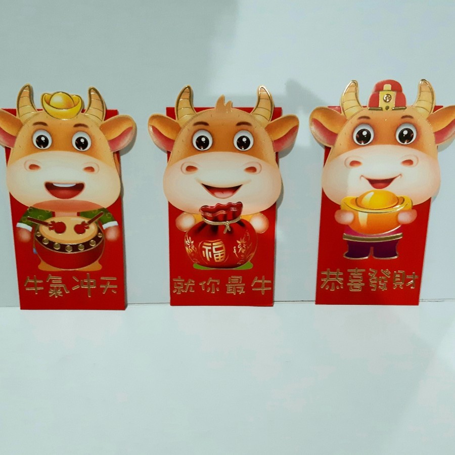 

angpao imlek 2021 shio kerbau LL0354 termurah LIMITED EDITION PREMIUM