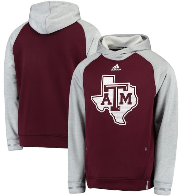 SALE Adidas Texas A&M Aggies Sideline Player Hoodie - ORIGINAL, BARU, MURAH