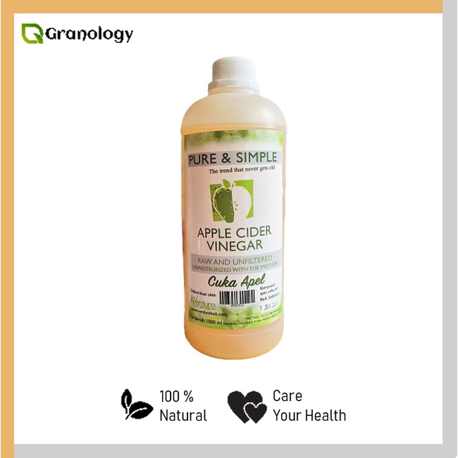 Verdure Apple Cider Vinegar / Cuka Apel 1 liter