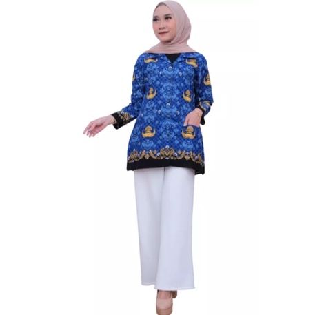 BAJU SERAGAM BATIK KORPRI PNS WANITA dan PRIA UKURAN SAMPAI JUMBO