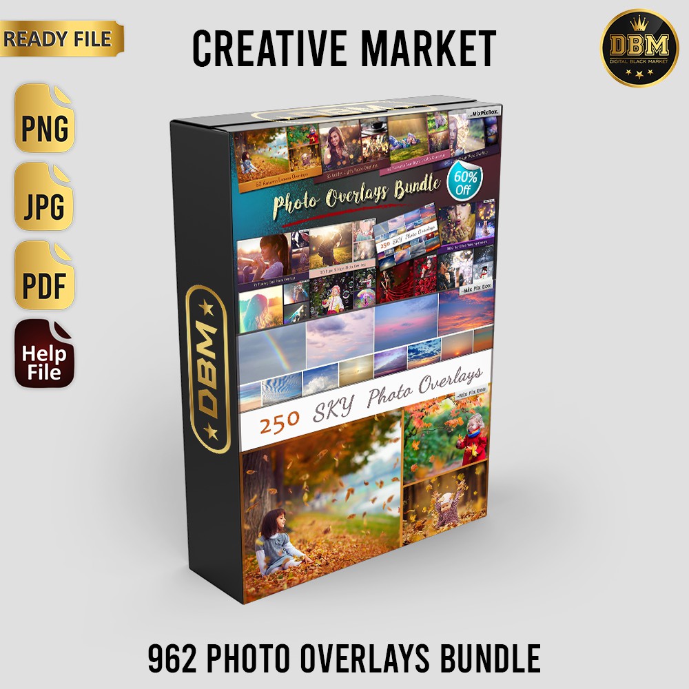 962 Photo Overlays Bundle - JPEG Ultra HD