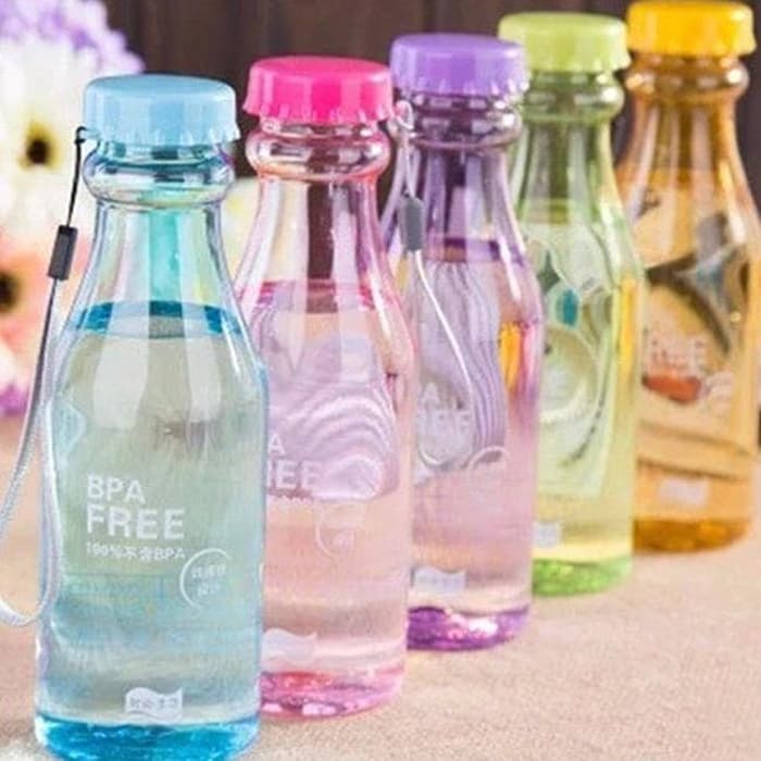 MY BOTTLE PERSEGI [BISA COD] BOTOL MINUM ANAK INFUSER WARNA BPA FREE AMAN DIGUNAKAN