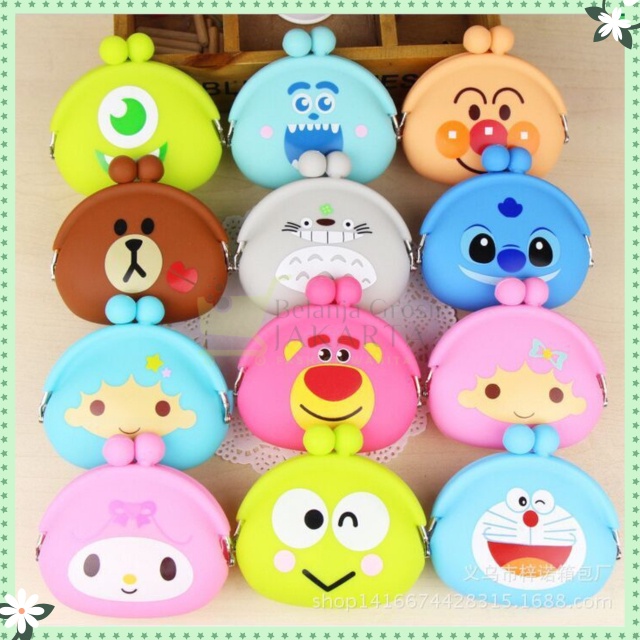 (Cod) Dompet Silikon Disney / Dompet Silikon Koin Disney