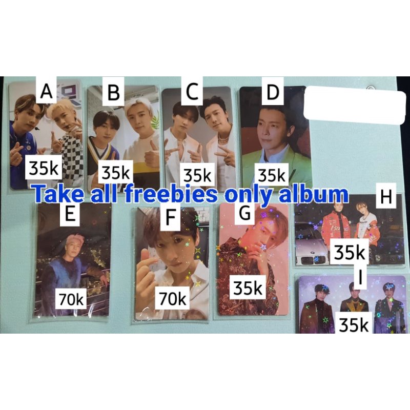 Photocard / PC Donghae California love, Eunhyuk Be, D&E Epilogue, Countdown grup set Suju Super Juni