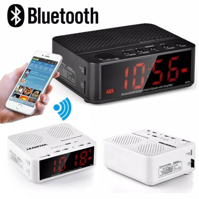 Bluetooth Speaker LED Alarm Clock