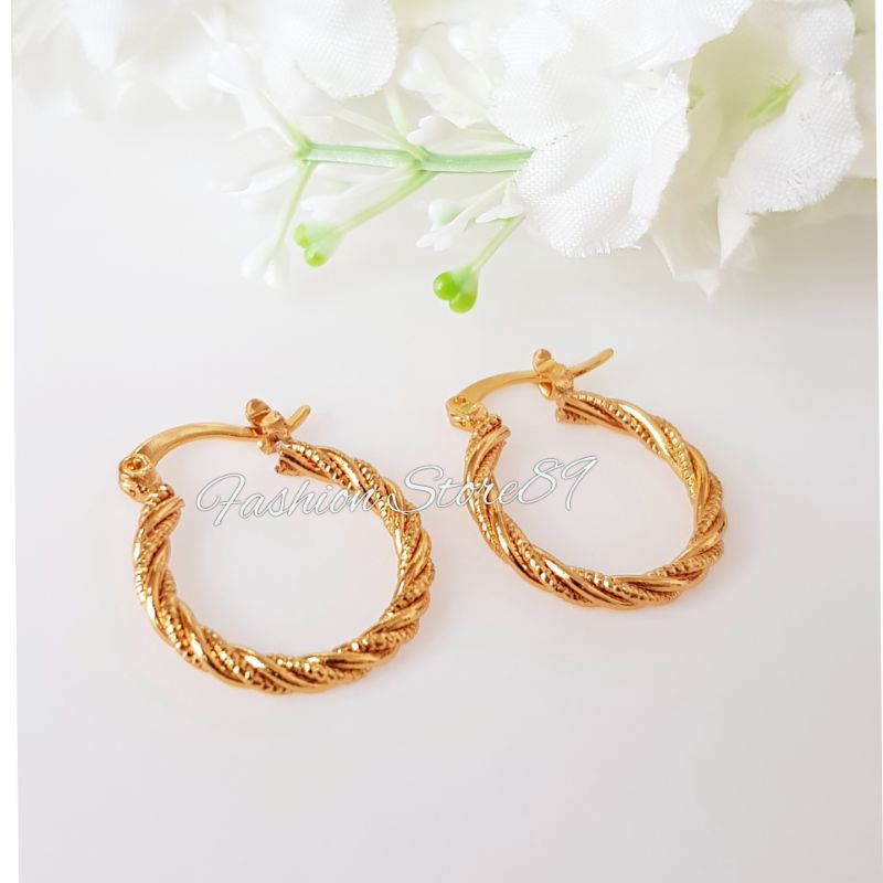 Anting Gipsy Anting Bulat Ring 2 fashion anting model bulat tusuk gipsy xuping impor