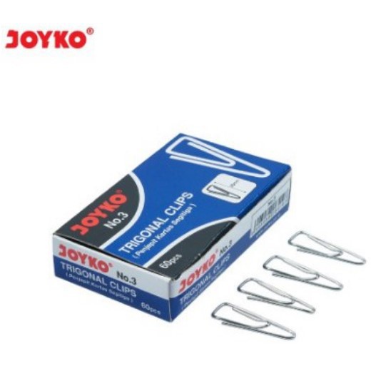 

Trigonal Clip / Klip / Penjepit Kertas Joyko No.3