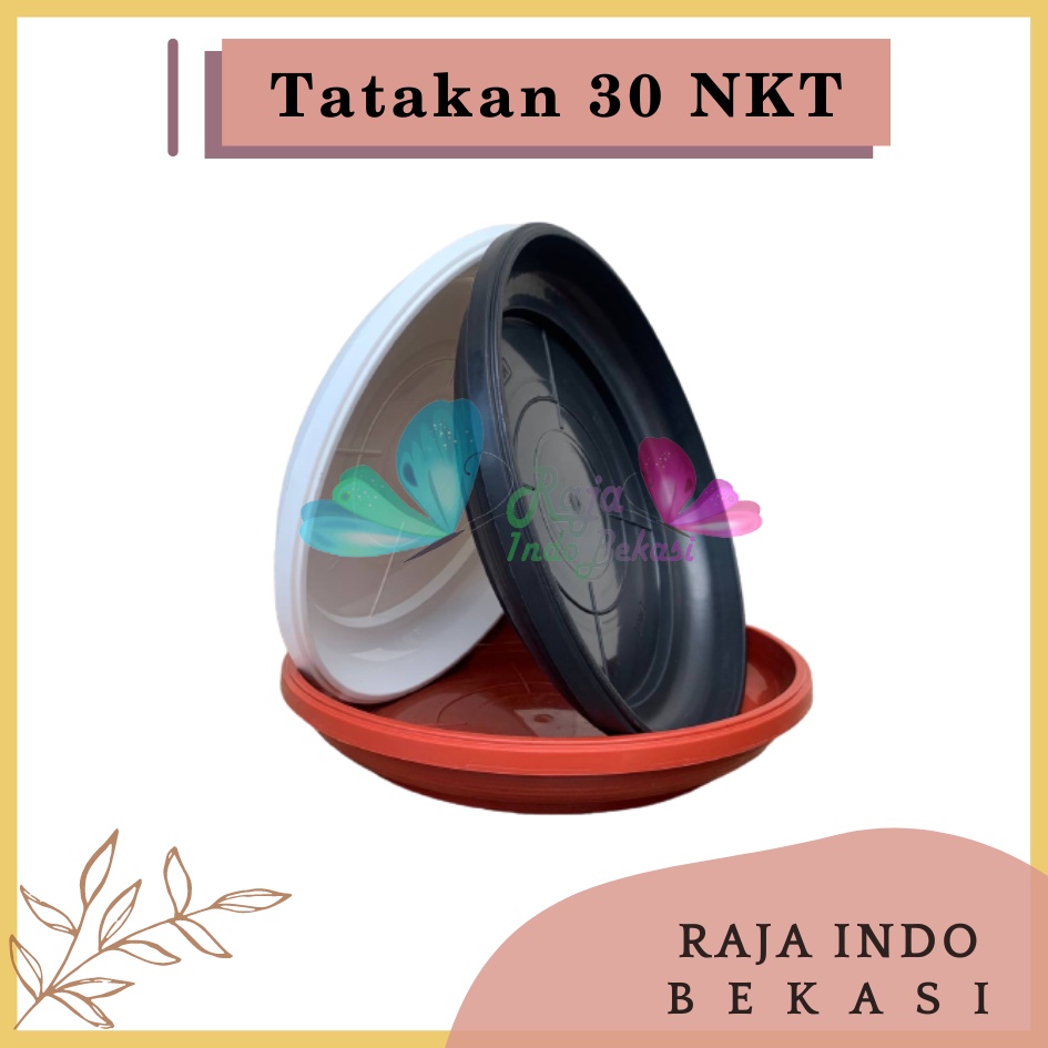 Rajaindobekasi Tatakan Alas Pot Bunga NKT 30 Putih Hitam Merah Bata Merah Coklat Terracota Terracotta 26 Cm Untuk Pot 30 Cm Termurah TATAKAN NKT 30 : Alas Pot Ukuran 30 Bagus Murah Tebal