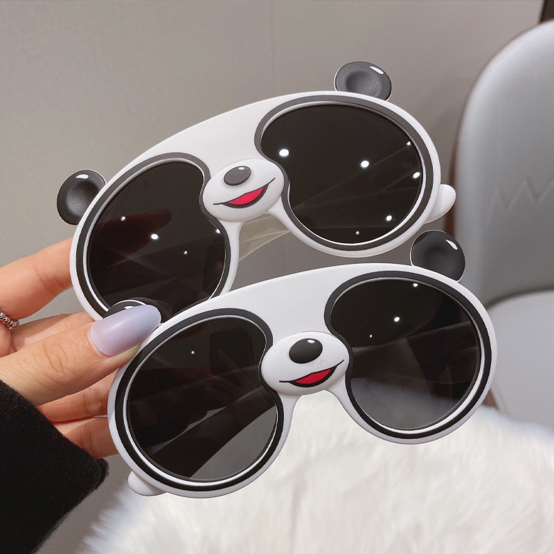 Magic789 Kacamata Hitam Polarized Motif Kartun Panda 3D Untuk Anak Laki-Laki / Perempuan