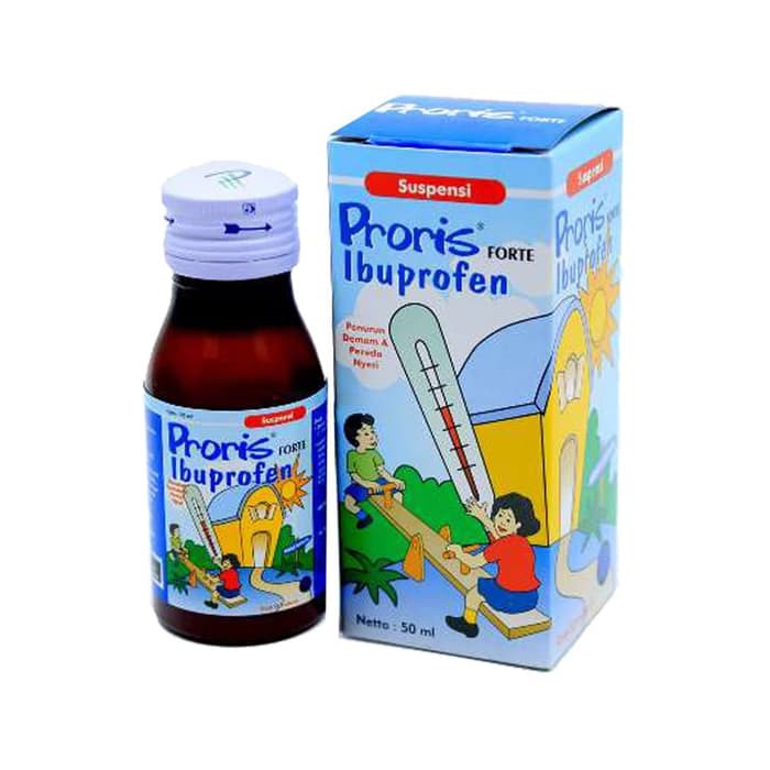 Proris Forte Sirup Kemasan botol 60ml (penurun panas dan pereda nyeri untuk anak)