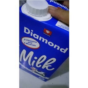 Susu UHT Diamond Full Cream Milk 1 liter Cocok Untuk Aneka Minuman Kekinian