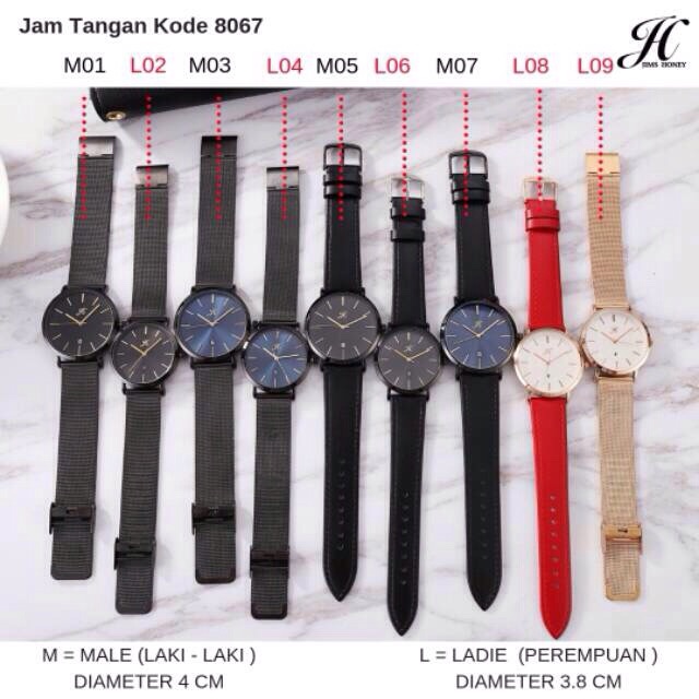 Jam tangan jims honey 8067