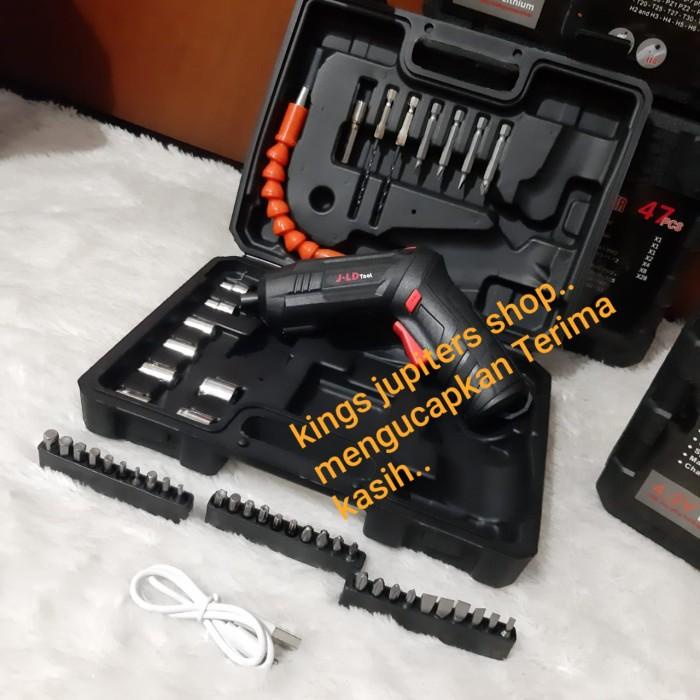 Screw Driver Cordless Screwdriver Set Jld 4,2Volt Mini Bor Batre Jld
