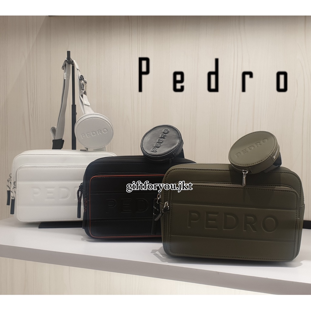 Tas Pedro Casual Sling Bag Man Flynn Crossbody Bag Tas Selempang Pria Cowok Laki Original