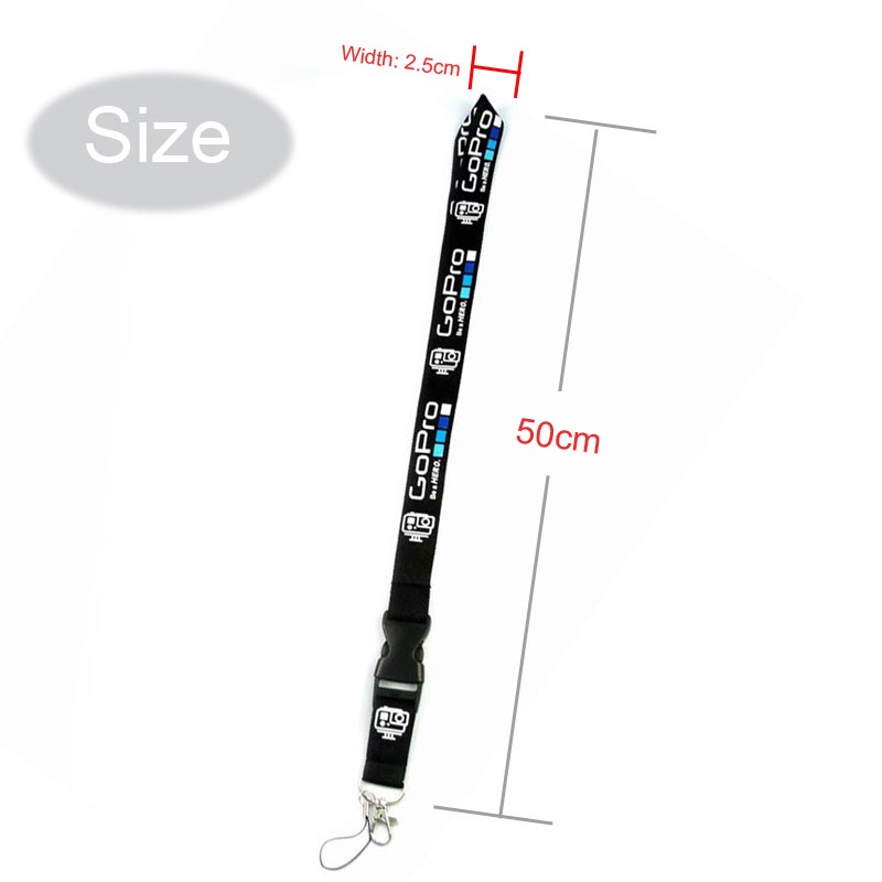 Lanyard Dengan Tombol Pelepas Cepat Tali Leher Untuk Kamera Ponsel Sling Gantungan Kunci ID Card Tali Anti Hilang