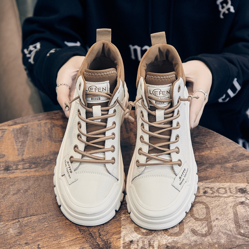 By21    Sepatu    Inggris Sepatu Bot Pendek  Wanita Platform Motor Boots Fashion Martin Boots