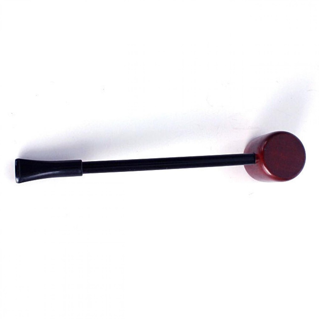 Popeye Flat Smoking Pipes Mahogany Wood - Pipa Rokok - Cangklong