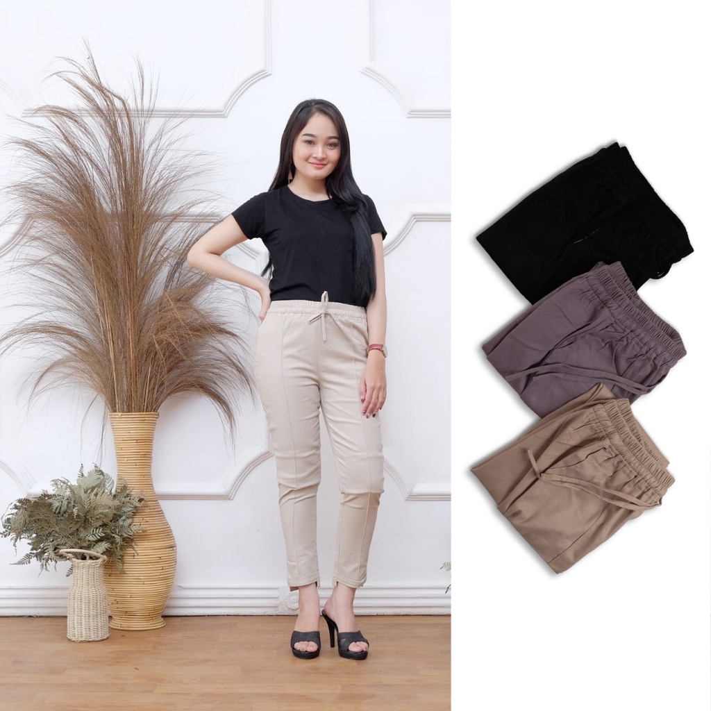 BAGGY PANTS MELAR kode (031)  L XL XXL XXXL 5L 7L COMBED DIAMOND GRADE A IMPOR