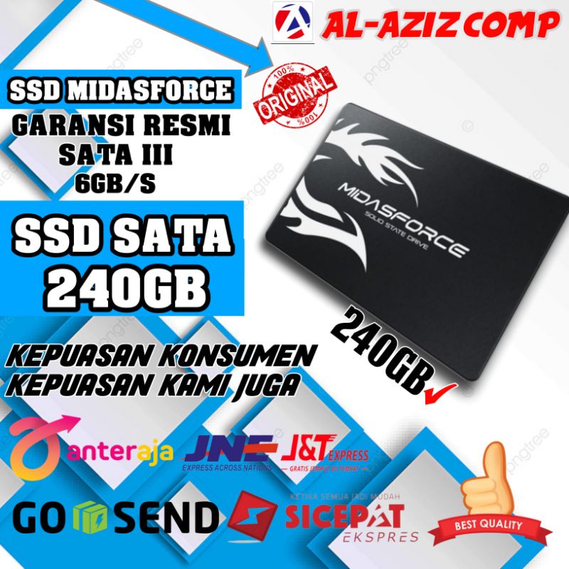 SSD SATA III 240GB MIDASFORCE RESMI