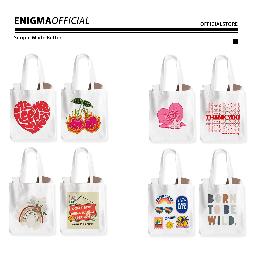 SALE TOTEBAG KANVAS ORIGINAL ENIGMA TOTEBAG KANVAS COLLECTION NEWLOOK