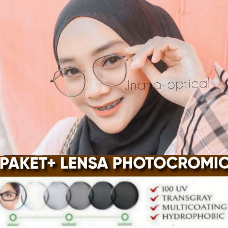 Frame+lensa Anti radiasi/Paket Photocromic Anti radiasi