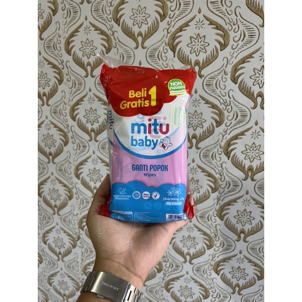 Mitu Baby Ganti Popok wipes 50’s Beli 1 Gratis 1