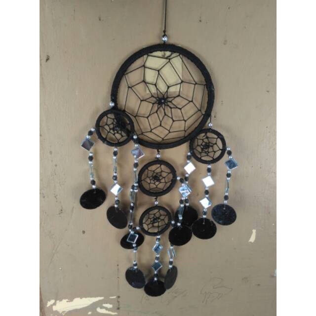 DREAMCATCHER KERANG DAN KACA 12CM BISA BUNYI JIKA KENA ANGIN