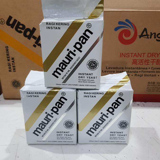 

Toko-Bahan-Kue- Ragi Instant Mauripan 500 Gram Grosir / Yeast Kering Pengembang 500G -Terlengkap-