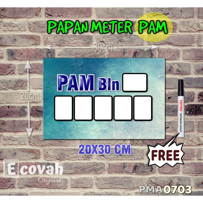 

Ecovah Papan Meter Listrik PLN PAM motif Unik - Pastel 03