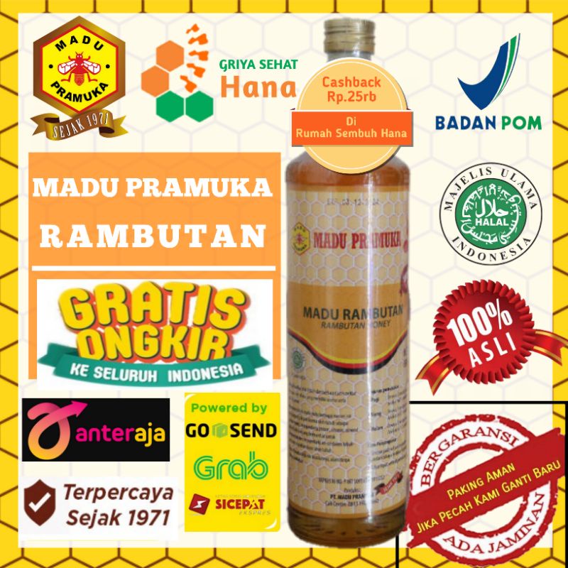 

Madu Pramuka Asli - Madu RAMBUTAN 650ml