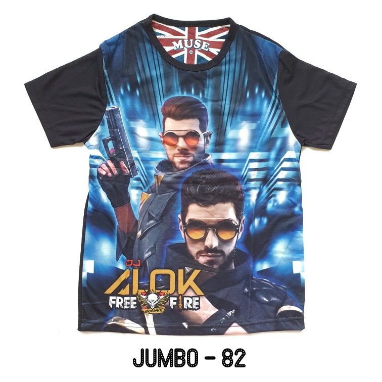 FURO Jumbo Kaos Anak Laki size 16 18 20 Superhero Free Fire