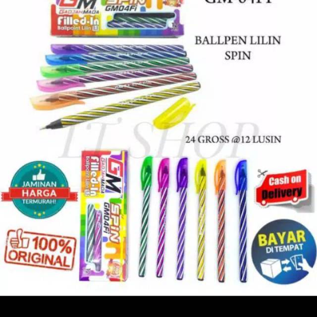 

Pulpen spin 1 pack isi12 pcs