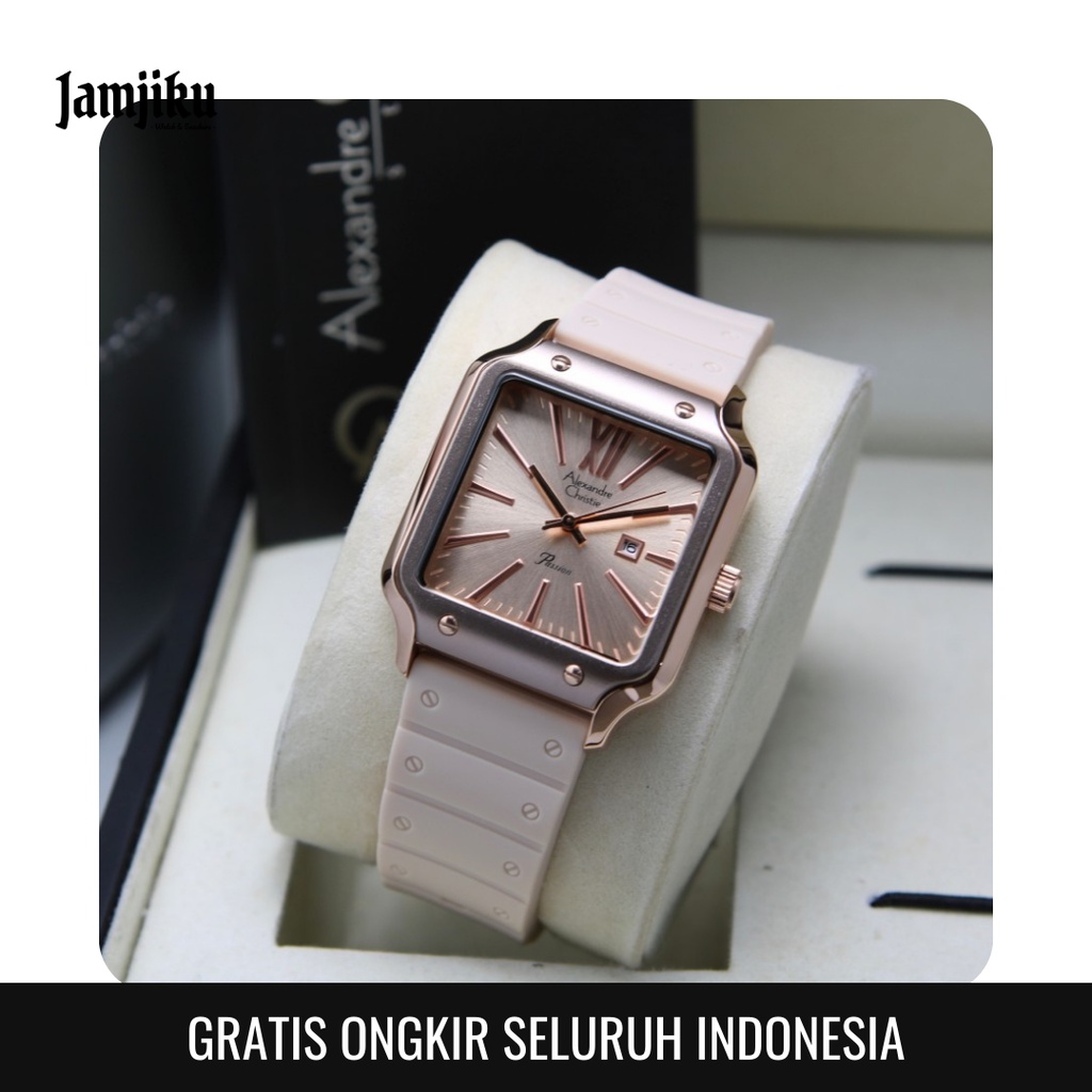 Alexandre Christie Wanita 2942 Original - Jam Tangan AC Rubber, Karet - Jam Tangan AC Original - Ale