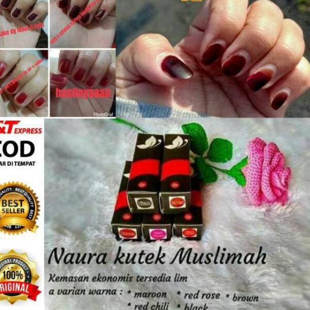 NAURAA KUTEK MUSLIMAH // GROSIR NAURA NAIL HENNA // BPOM SYAH UNTUK SHOLAT // NAIL HENNA TUFFAH