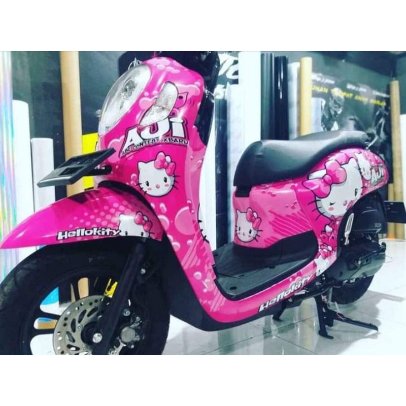 PROMO STIKER DECAL FULL BODY SCOOPY HELLO KITTY