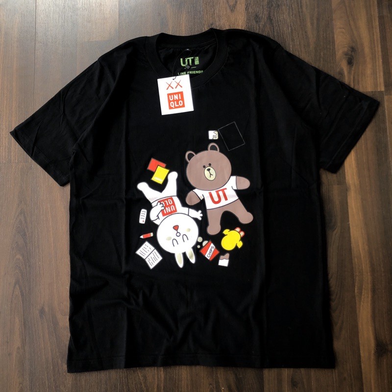 KAOS UNIQLO X LINE FULL TAG MIRROR ORIGINAL | UNIQLO OVERSIEZE-1